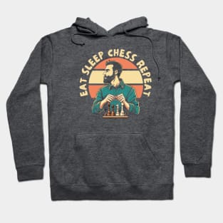 Eat sleep chess repeat Hoodie